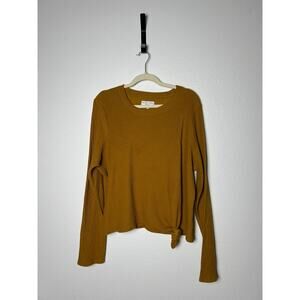 Madewell Mustard Long Sleeve Tee